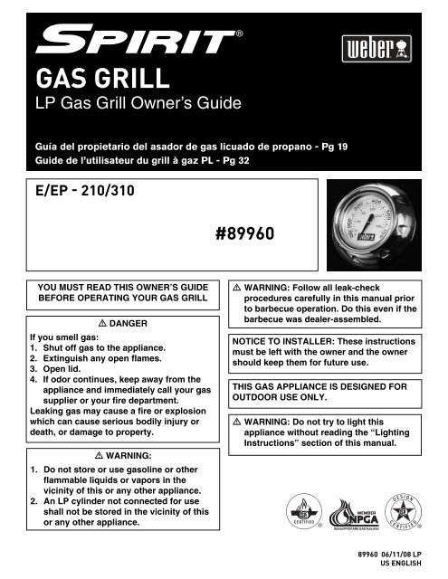 GAS GRILL - Weber