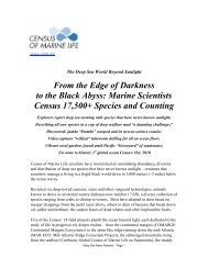 From the Edge of Darkness to the Black Abyss - Census of Marine Life