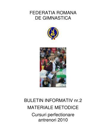 FEDERATIA ROMANA DE GIMNASTICA BULETIN INFORMATIV nr ...