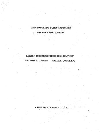 How To Select Turbomachinery For Your Application - Original