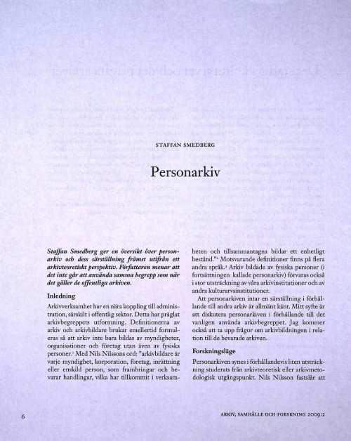 Personarkiv