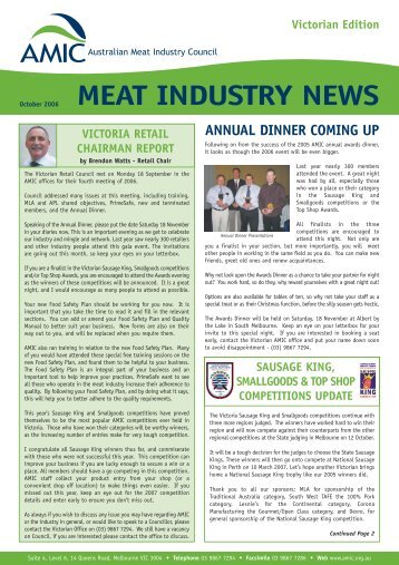 VIC October 2006.qxp - Australian Meat Industry Council