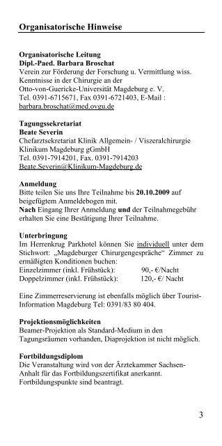 Programm - Städtisches Klinikum Magdeburg