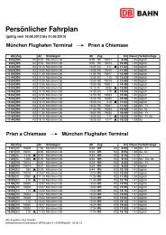 Pers Â¨onlicher Fahrplan