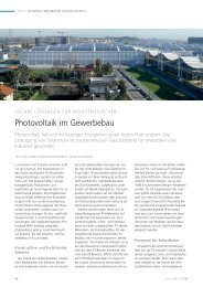 Photovoltaik im Gewerbebau - Bundesverband Bausysteme ev