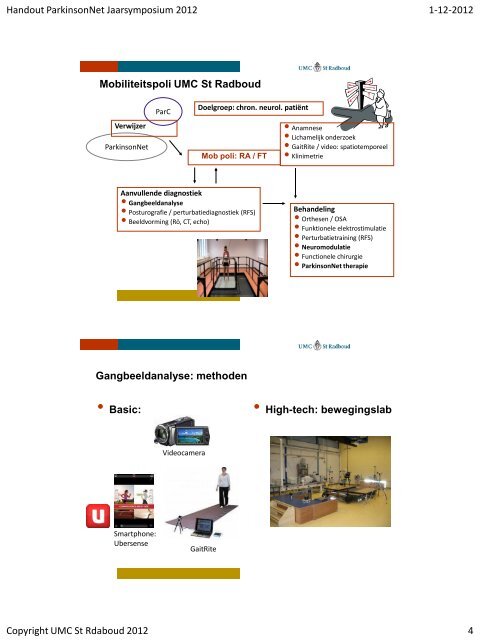 Sessie 7. Gangbeeld analyse bij parkinson en ... - ParkinsonNet