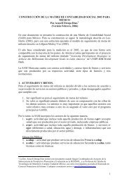 ConstrucciÃ³n de la Matriz de Contabilidad Social 2003 para MÃ©xico