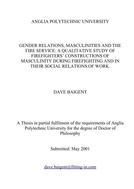 Baigent Gender Relations.pdf - Anglia Ruskin Research Online