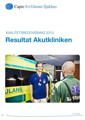 Resultat Akutkliniken - Capio S:t GÃ¶rans Sjukhus