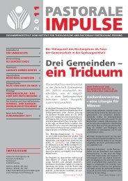 ein Triduum - Institut für Theologische und Pastorale Fortbildung ...