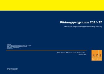 Bildungsprogramm 2011/12 - IRPB-Salzburg