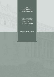 QUARTERLY REPORT ON INFLATION FEBRUARY 2010