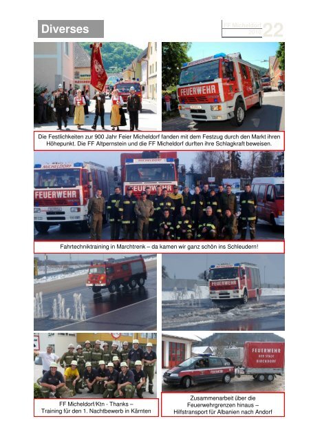 !!Jahresbericht 2010 - Freiwillige Feuerwehr Micheldorf in OÖ