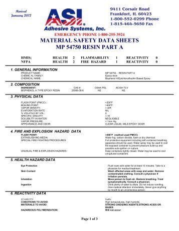 MSDS - Regal Plastics