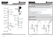 Dimensions and Measurements - Kohler