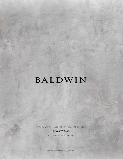 Baldwin Estate Price Book - Top Notch Distributors, Inc.