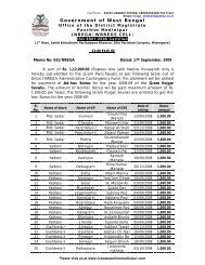 Sub-allotment order to GRS 17.09.09 - nrega, paschim medinipur