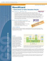 WaveWizard Event Driven to Tester Simulation ... - Teradyne GSO