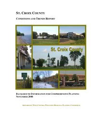 st. croix county conditions & trends report table of contents