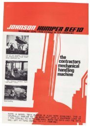 Johnson Humper forklift brochure