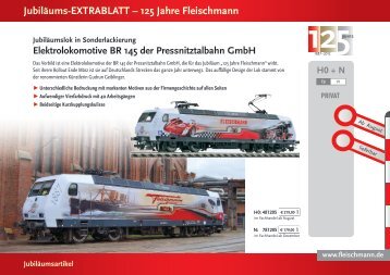 JubilÃ¤ums-EXTRABLATT â 125 Jahre Fleischmann