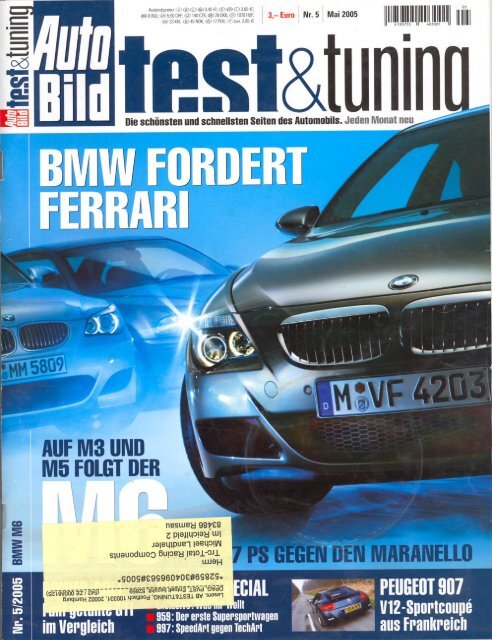 Auto Bild Test &amp; Tuning No. 5/2005 Advert. TRC ... - TRC-Tuning