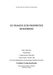 25 Fragen zum Propheten Muhammad , CORDOBA-VERLAG ...