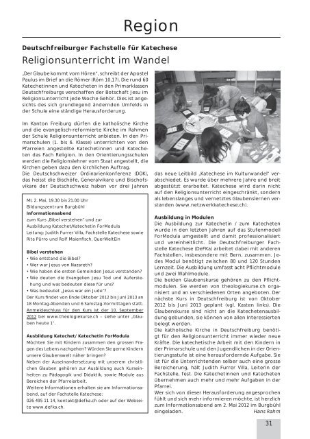 Pfarrblatt April 2012 (pdf 1.5mb)