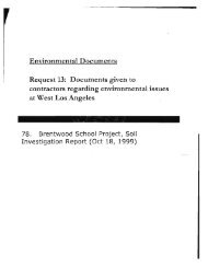 Brentwood School Projects Soil Investigation Report