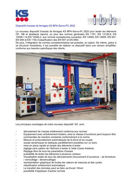 Preisliste Messe „Equip' Baie 2000“ - Ibh-sb.com