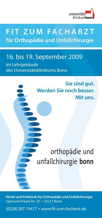 FIT ZUM für Ortho - Klinik für Orthopädie und Unfallchirurgie der ...