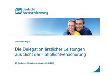 10. Deutscher Medizinrechtstag: Delegation aus Sicht der ...