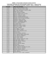 ListÃ£o e Desempenho - Udesc