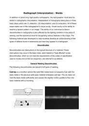 Radiograph Interpretation - Welds - RBV advies