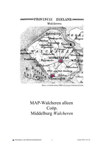 Walcheren Middelburg CoÃƒÂ¶p. - Zuivelhistorie Nederland