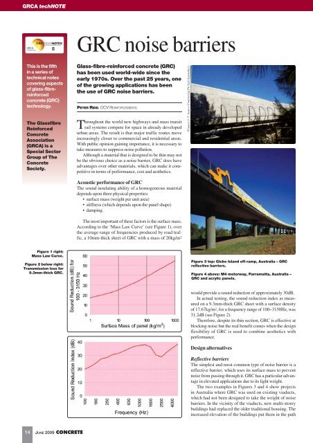 GRC noise barriers - The Concrete Society