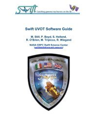 Swift UVOT Software Guide - GLAST Gamma-Ray Large Area ...