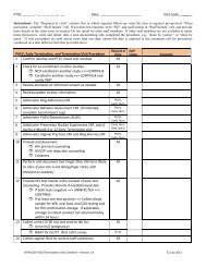 PUEV/Early Term/Term Visit Checklist