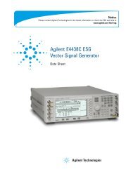Agilent E4438C ESG Vector Signal Generator - Advanced Test ...
