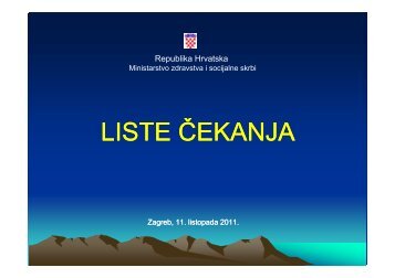 LISTE ČEKANJA