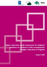 Higher education credit framework for England - The Quality ...