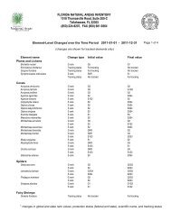 Tracking List Element Change Report - Florida Natural Areas Inventory