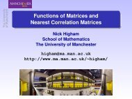 Functions of Matrices and Nearest Correlation Matrices - NAG