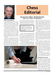 Chess Editorial By Executive Editor, IM Malcolm Pein