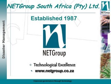 NETGroup South Africa (Pty) Ltd. - Disaster Management Institute ...