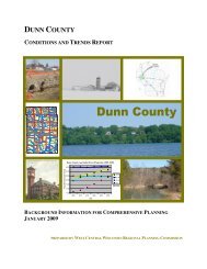 dunn county conditions & trends report table of contents