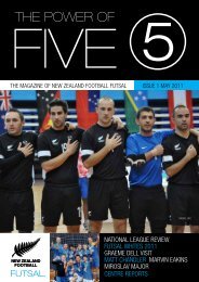 NATIONAL LEAGUE REvIEW FUTSAL WHITES ... - Futsal4all - Futsal