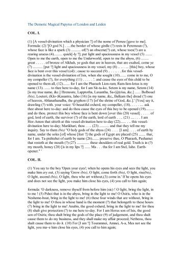 The Leyden Papyrus Egyptian Magick Section.pdf