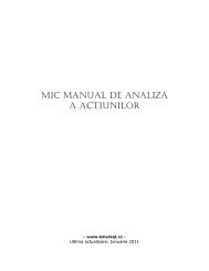 Mic Manual de Analiza a Actiunilor 2011 - Ktrade