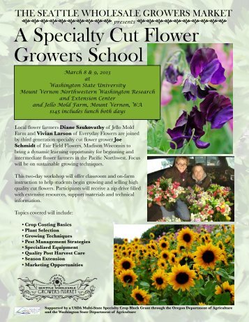 Specialty Cut Flower Grow - WSU Mount Vernon Research and ...